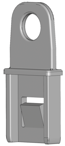 Mocowanie do kłódki 00-3, lock max. 6mm ASV-KETO-00123 Tracon Electric