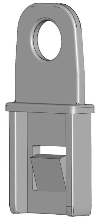 Mocowanie do kłódki 00-3, lock max. 6mm ASV-KETO-00123 Tracon Electric