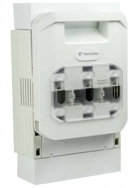Rozłącznik bezp. do płyty montażowej, poziomy, płaski AC400V, 400A, AC 690V, 315A, 3P, NH2, M10 DSH2-3 Tracon Electric