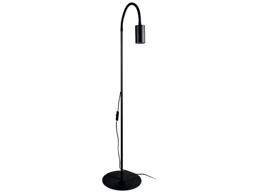 Lampa podłogowa regulowana Industrialna Loft EYE FLEX BLACK I 8935 NOWODVORSKI Lighting nowoczesna punktowa pojedyncza z wyłącznikiem na przewodzie kablu metal czarna czarny Inspiracje Premium