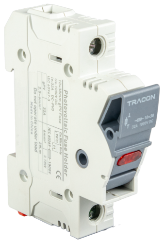 Odłącznik do bezpiecznika cylindrycznego, możl. maskowania 50A, 14x51mm, Un=400V/690V, 1P, LED CFBL1P50 Tracon Electric