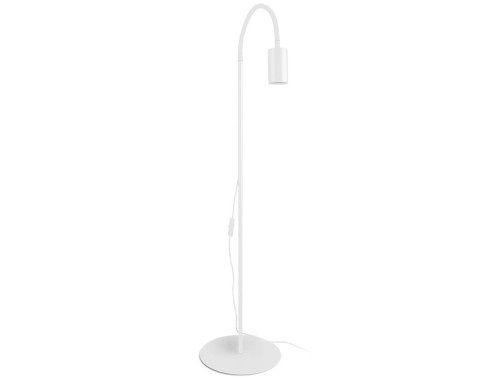 Lampa podłogowa regulowana Industrialna Loft EYE FLEX WHITE I 8934 NOWODVORSKI Lighting nowoczesna punktowa pojedyncza z wyłącznikiem na przewodzie kablu metal biała biały Inspiracje Premium