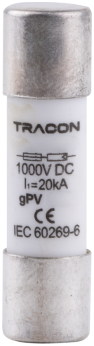Bezpiecznik cylindryczny PV gPV, 8A,1000VDC,35kA,10x38 CFPV-10X38-8 Tracon Electric