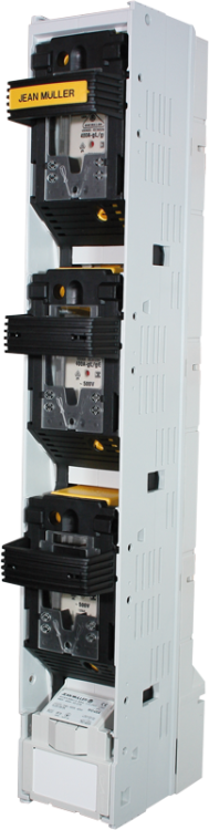 Pionowy rozłącznik listwowy, otwarcie pól osobno 500/690V AC, 220/400V DC, max.160A, 3P, 00 SL00-3X/185/F Tracon Electric