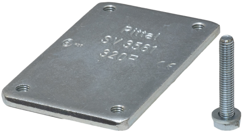 Zacisk płytkowy do szyn 60mm, obszar przyłącza 34x10mm PK60/34X10 Tracon Electric