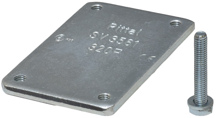 Zacisk płytkowy do szyn 60mm, obszar przyłącza 34x10mm PK60/34X10 Tracon Electric
