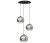 Lampa sufitowa wisząca Industrialna Loft GLOBE PLUS III 7607 NOWODVORSKI Lighting 3xE27 nowoczesna oświetleniowa żyrandol szkło metalizowane kule chrom Inspiracje Premium