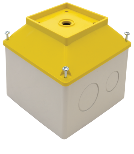 Obudowa montażowa z możl.blokady 20,25,32 i 63A, żółta IP44 TK/T3+F3S/ Tracon Electric