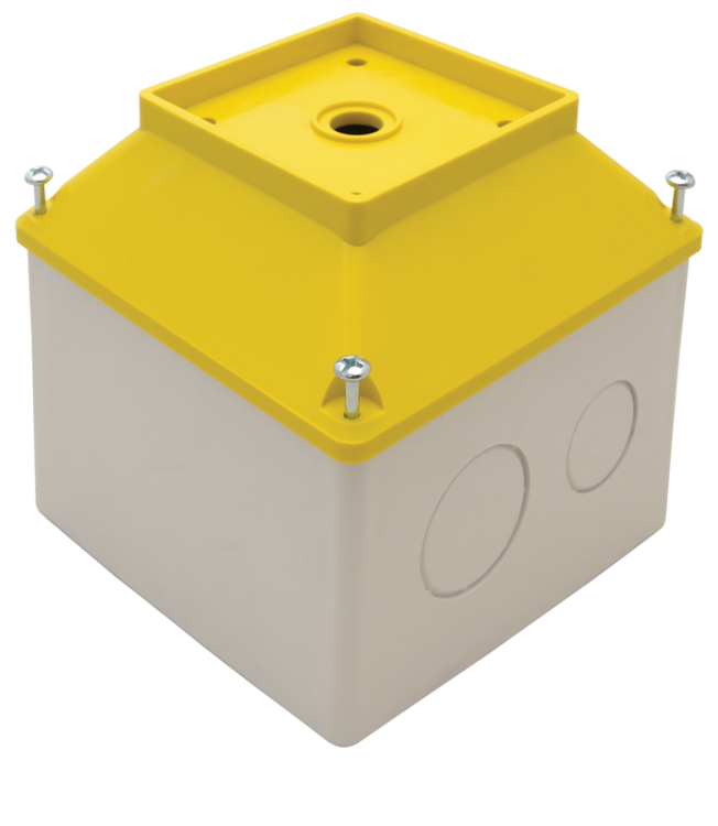 Obudowa montażowa z możl.blokady 20,25,32 i 63A, żółta IP44 TK/T3+F3S/ Tracon Electric
