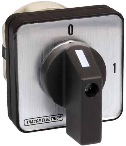 Przełącznik krzywkowy bez obudowy, WŁ-WYŁ 400V, 50Hz, 160A, 3P, 37kW, 88×88mm, 90° TK-169/3 Tracon Electric