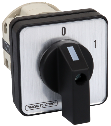 Przełącznik krzywkowy bez obudowy, WŁ-WYŁ 400V, 50Hz, 125A, 3P, 30kW, 88×88mm, 60° TK-126/3 Tracon Electric