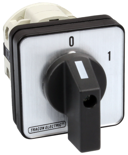 Przełącznik krzywkowy bez obudowy, WŁ-WYŁ 400V, 50Hz, 125A, 4P, 30kW, 88×88mm, 60° TK-126/4 Tracon Electric