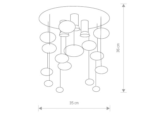Lampa sufitowa SALVA C 5424 NOWODVORSKI Lighting 3xGU10 nowoczesna oświetleniowa żyrandol szkło chrom Inspiracje Premium