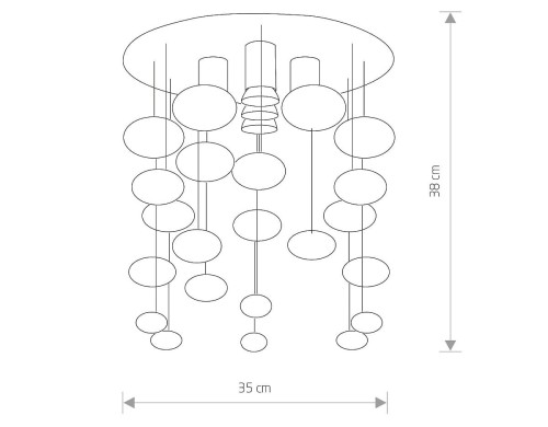 Lampa sufitowa SALVA E 5428 NOWODVORSKI Lighting 5xGU10 nowoczesna oświetleniowa żyrandol szkło chrom Inspiracje Premium