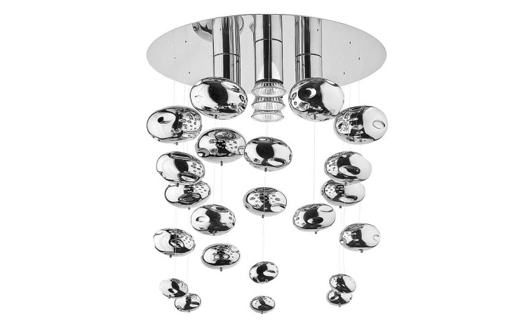 Lampa sufitowa SALVA E 5428 NOWODVORSKI Lighting 5xGU10 nowoczesna oświetleniowa żyrandol szkło chrom Inspiracje Premium