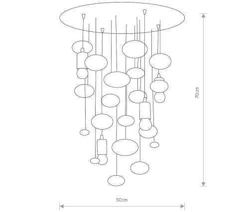 Lampa sufitowa SALVA G 6845 NOWODVORSKI Lighting 4xE27 nowoczesna oświetleniowa żyrandol szkło chrom Inspiracje Premium