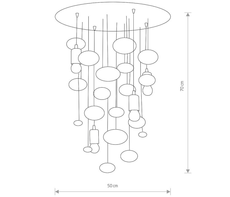 Lampa sufitowa SALVA G 6845 NOWODVORSKI Lighting 4xE27 nowoczesna oświetleniowa żyrandol szkło chrom Inspiracje Premium