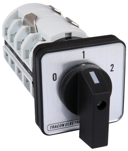 Wyłącznik silnika dwubiegunowego (Dahlander) 400V, 50Hz, 32A, 11kW, 64×64mm, TKM-32/D Tracon Electric