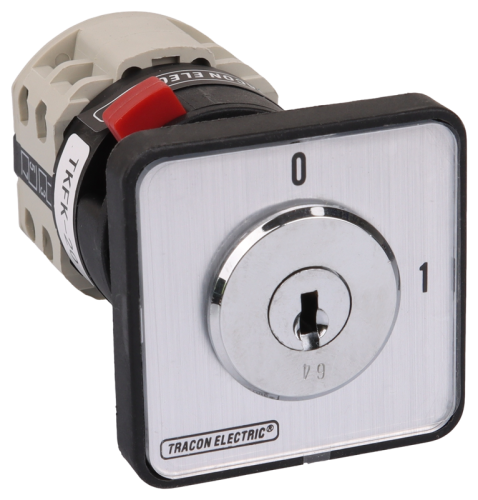 Wyłącznik główny bez obudowy, z kluczem, WŁ-WYŁ 400V, 50Hz, 63A, 4P, 18,5kW, 64×122mm TKFK-63 Tracon Electric