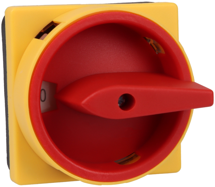 Wyłącznik główny bez obudowy, blokadą, żółta pokr., WŁ-WYŁ 400V, 50Hz, 63A, 4P, 18,5kW, 64×64mm TKFL-63 Tracon Electric