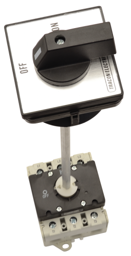 Rozłącznik z mechanizmem drzwiowym 400V, 50Hz, 40A, 4P, 11kW, 64×64mm TS-40/4K Tracon Electric