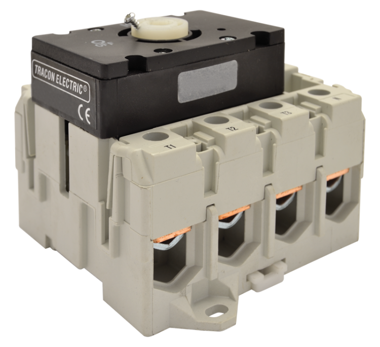 Rozłącznik z mechanizmem drzwiowym 400V, 50Hz, 80A, 3P, 22kW, 64×64mm TS-80/3K Tracon Electric