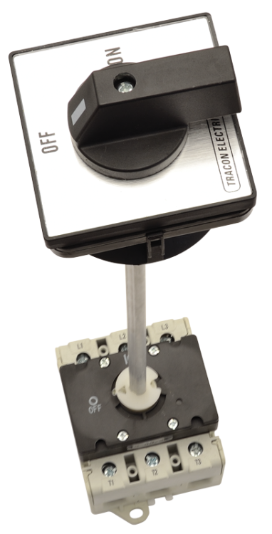 Rozłącznik z mechanizmem drzwiowym 400V, 50Hz, 100A, 3P, 30kW, 88×88mm TS-10/3K Tracon Electric