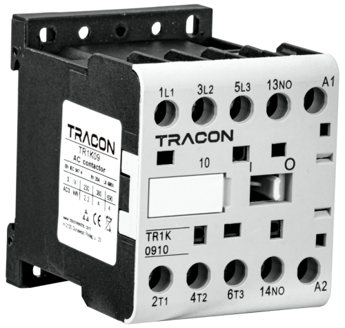 Stycznik pomocniczy 660V, 50Hz, 9A, 4kW, 230V AC, 4×NO TR1K0904 Tracon Electric