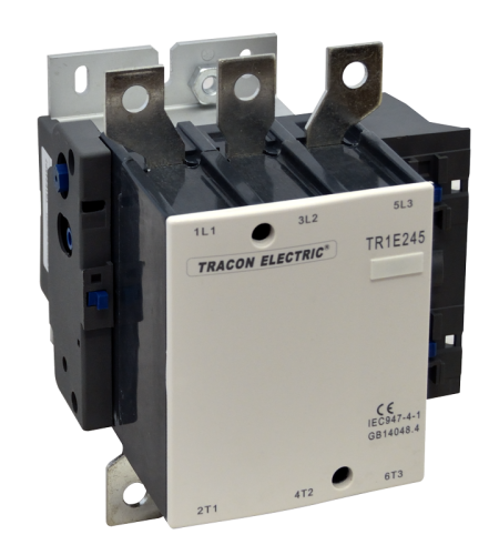 Stycznik dużej mocy 415V, 50Hz, 205A, 110kW, 230V AC, 3×NO+1×NO TR1E205 Tracon Electric
