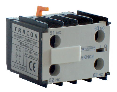 Przedni styk pomocniczy do styczników TR1K 230V, 50Hz, 2A, 1×NO+3×NC TR5KN13 Tracon Electric