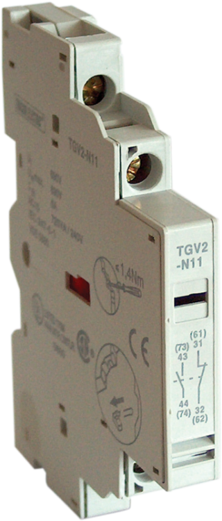 Boczny styk pomocniczy 2×NO TGV2-N20 Tracon Electric