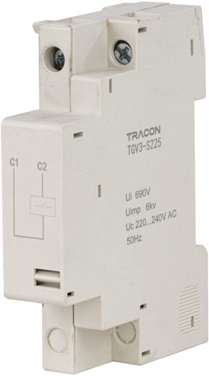 Wyzwalacz wzrostowy do wył. silnikowych TGV3 400V, 50Hz, 70-110% TGV3-S385 Tracon Electric