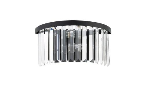 Lampa ścienna CRISTAL BLACK KINKIET 7633 NOWODVORSKI Lighting 2xE14 nowoczesna lampa oświetleniowa kinkiet czarny metal kryształ Inspiracje Premium