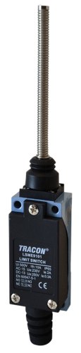 Wyłącznik krańcowy, z dźwignią sprężynową (stal) 1xNO+1xNC, 2A/230V AC-15, 0,3A/250V DC-13, 100mm, IP65 LSME9101 Tracon Electric