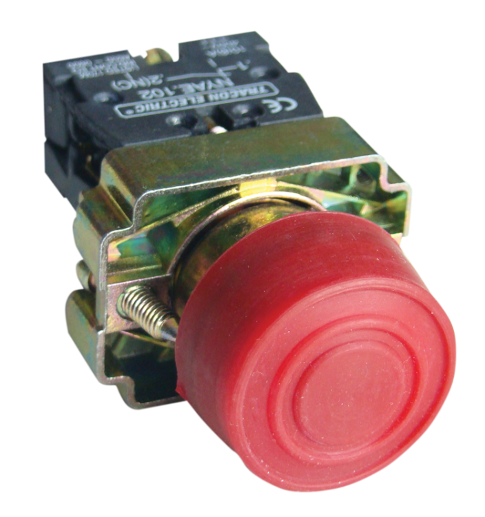 Przycisk z koł. gumowym, czerwony 1×NC, 3A/240V AC, IP55 NYGBP42P Tracon Electric