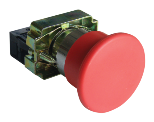 Przycisk awar. grzybk. z obud. czerwony 1×NC, 3A/400V AC, IP44, d=40mm NYGBC42PT Tracon Electric