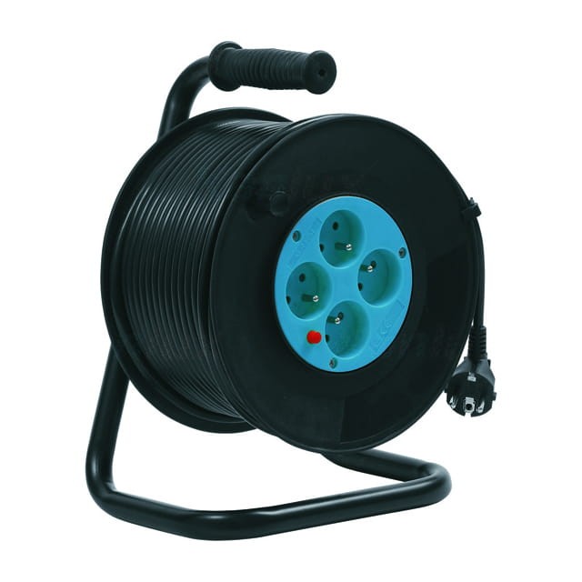 Przedłużacz bębnowy otwarty 4 gniazda 50m zwijany MANGO KF-FBG-23A 4397 Kanlux