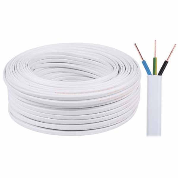 Przewód kabel instalacyjny YDYp-żo 3x1,5 450/750V krążek 100m DAMIR biały YDYp żo