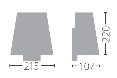 Lampa ścienna Kinkiet Kanlux MIX WALL LAMP B Czarna 23981