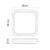 Plafon kwadratowy DORI LED 18W ZM4313 Emos IP54 sufitowy oprawa plafoniera slim neutralna biel